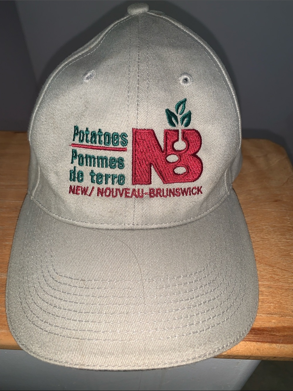 New Brunswick Potatoes Beige Cap with Red & Green Logo
